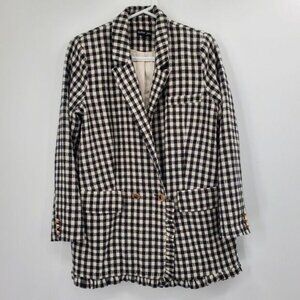 Women's Sister Jane Check Jacket Size Medium‎